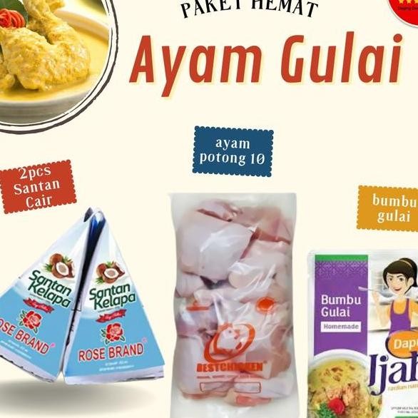 

Paket Hemat Ayam Gulai Bumbu Gulai Ayam Potong