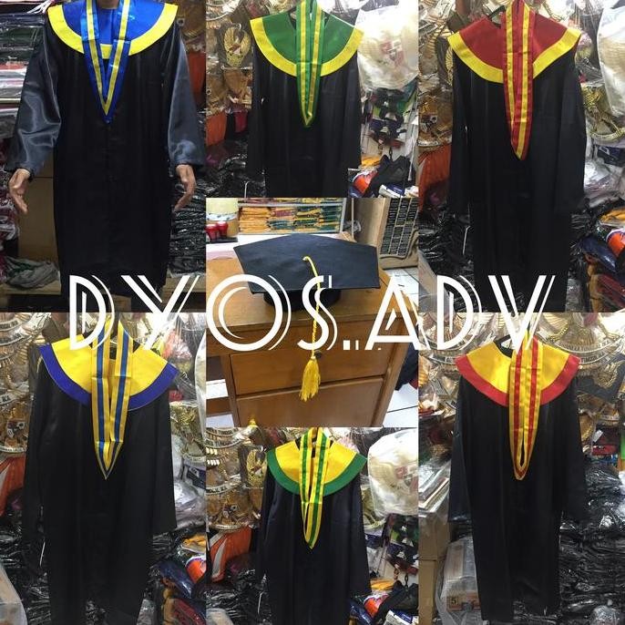 HOT PROMO toga wisuda smp toga wisuda sma toga wisuda smp dan sma bahan satin