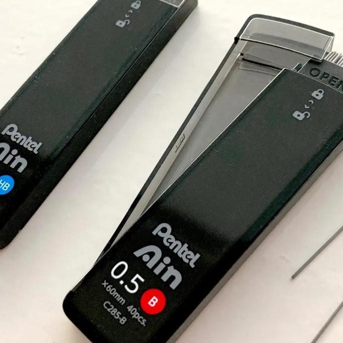 

Pentel AIN STEIN Mechanical Pencil Lead Refill 0.5mm Isi Pensil Cetek