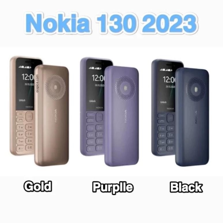 yui-7 h-4 HP Nokia murah jadul 130/2023 Original 99% Mobile Phone 2 SIM Premium Terlaris