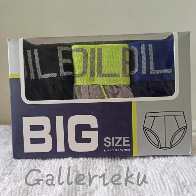 Crocodile Cd Pria Jumbo Big Size 246 Sekotak Isi 3 Pcs Original Promo