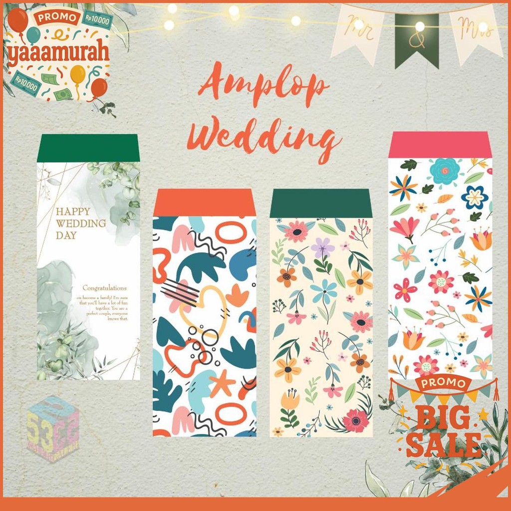 

10 AMPLOP KONDANGAN / WEDDING AMPLOP UNIK / AMPLOP UANG