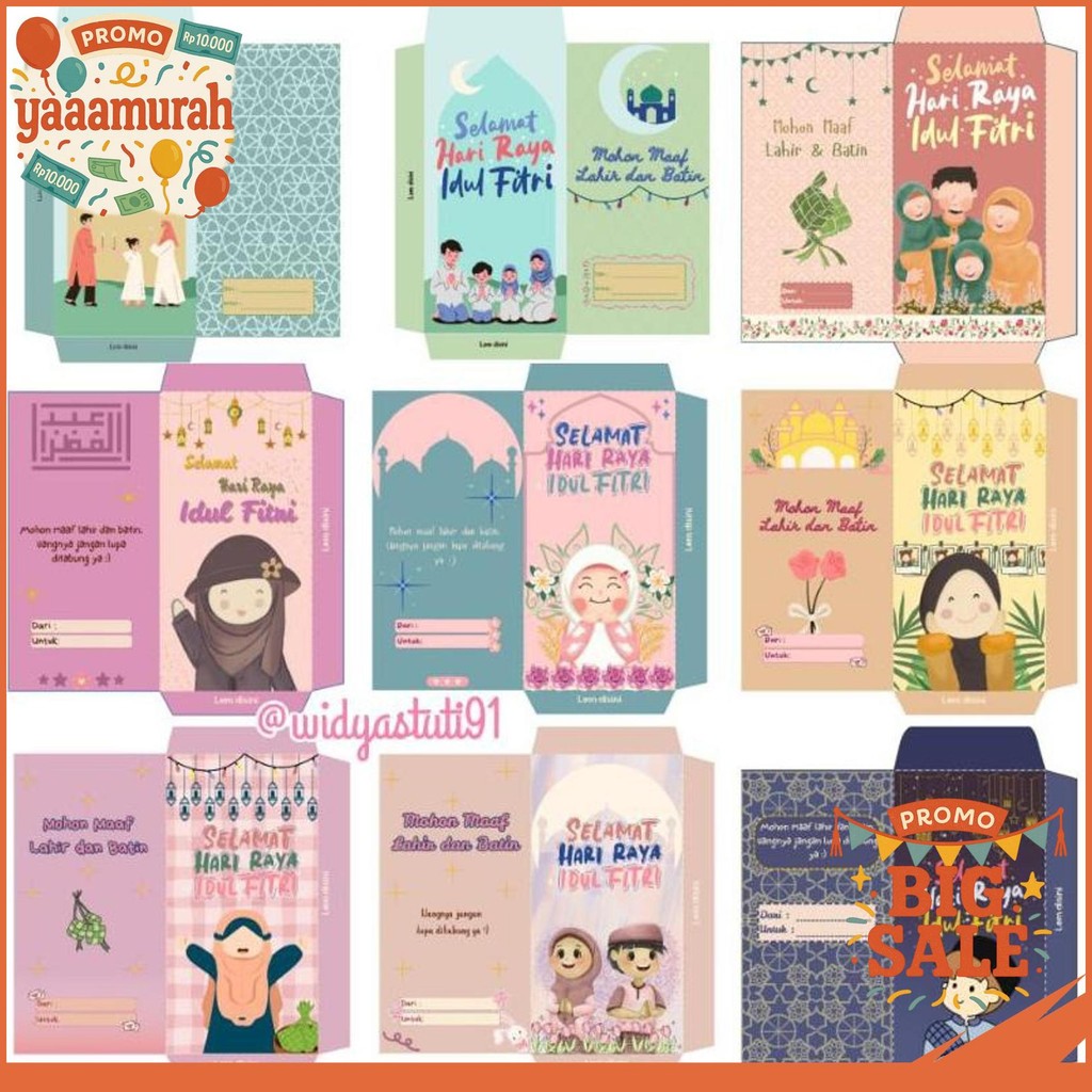 

AMPLOP LEBARAN PANJANG UANG TANPA DILIPAT BAHAN GLOSSY KUALITAS PREMIUM (ISI 10PCS)