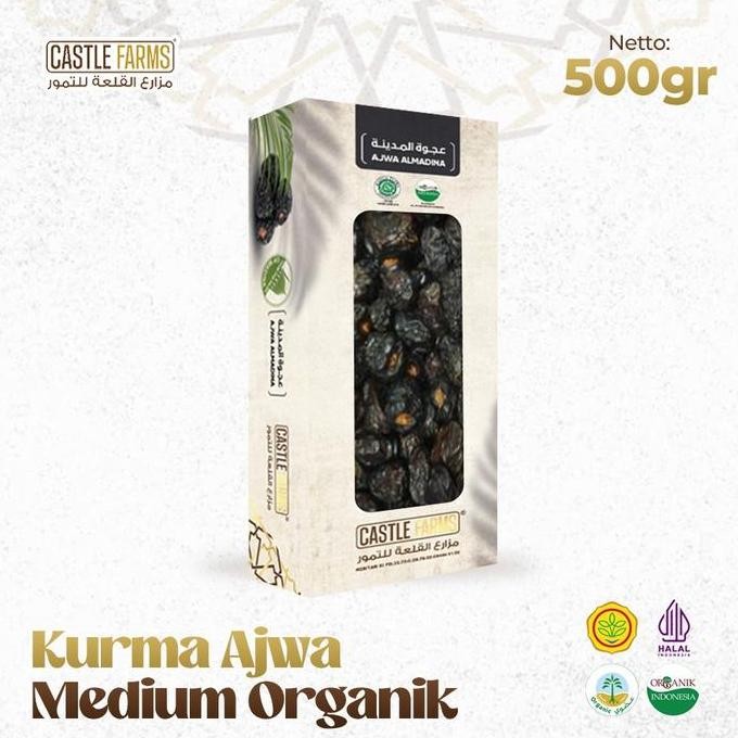 

READY Castle Farms Kurma Ajwa Organik Medium 500 gr
