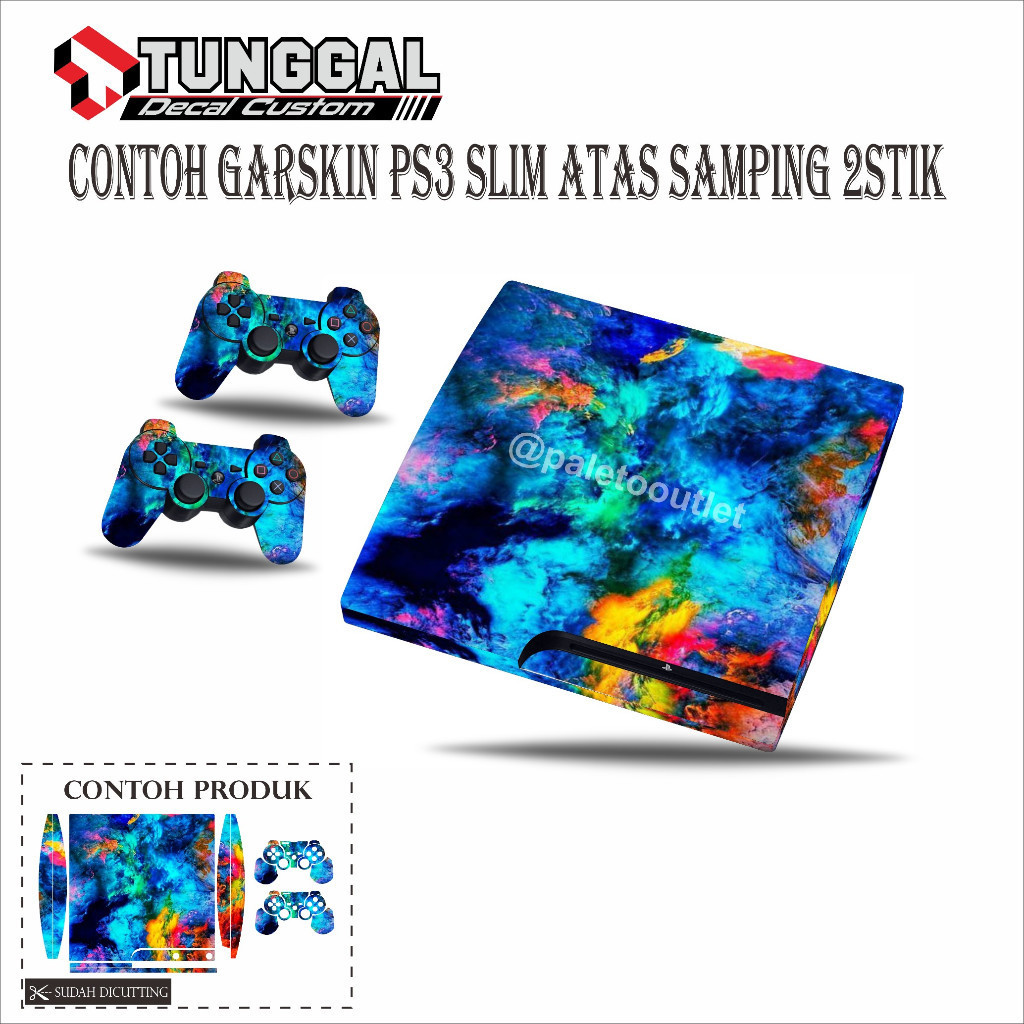 

Terlaris Presisi Ps3 Slim Fat Super Decal Slimatassamping2stik Casing/Stiker Panel Vynil Bisa Custom Dan COD