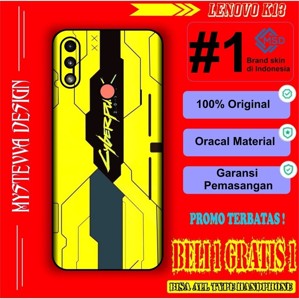 

Terlaris Presisi Lenovo K13 Casing/Stiker Panel Vynil Bisa Custom Dan COD