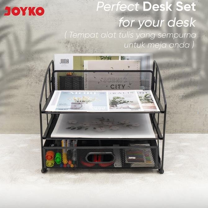 

Joyko Desk Set Organizer / Tempat Alat Tulis Kantor Joyko Rak Kertas Wadah Dokumen BESI DS-65 Kualitas Original