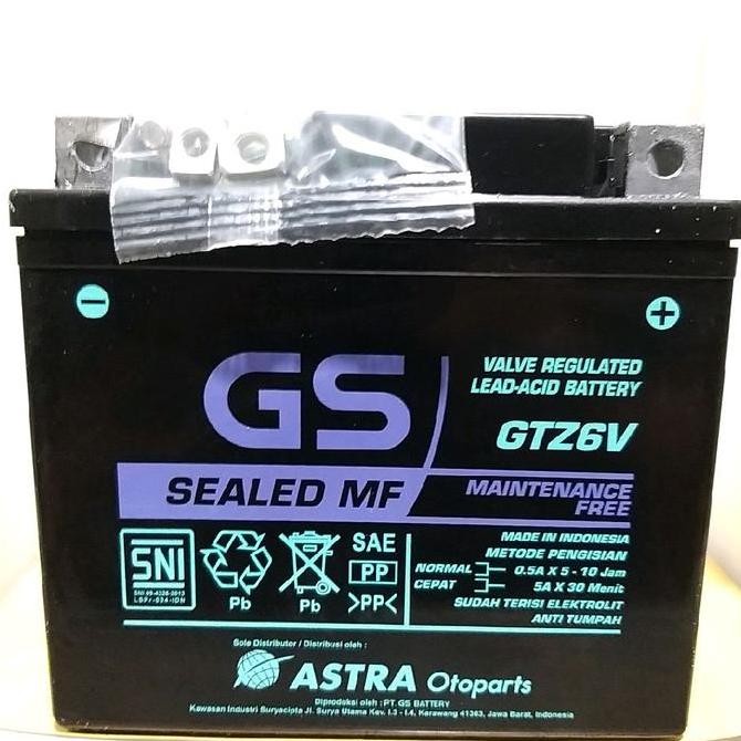 Aki Motor Vario Old Kzr 125,150,160 Pcx Adv GTZ6V GS ASTRA 100%ori terjamin keasliannya. Motorcycle 