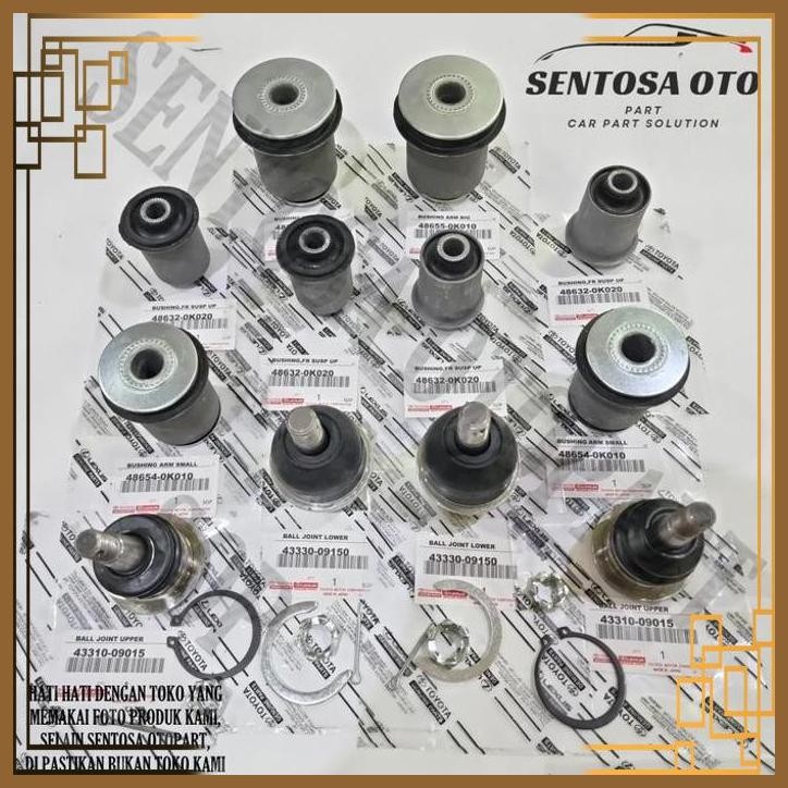 [STS] BALL JOINT DAN BUSHING ARM ATAS BAWAH INNOVA KOMPLIT SET 12PCS