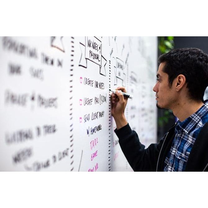 

Whiteboard Standing Magnetic 90x120 cm EcoSave + Ongkir Kualitas Original