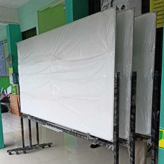 

Whiteboard DAIKI magnetic Single face stand UK 120x240 cm Kualitas Original