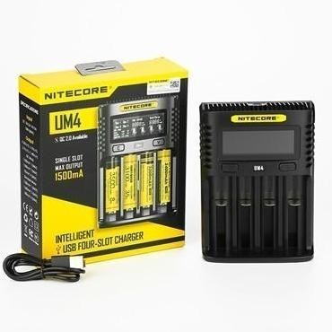 CHARGER - NITECORE UM4 INTELLIGENT UNIVERSAL CHARGER 4 SLOT Lcd Kualitas Original