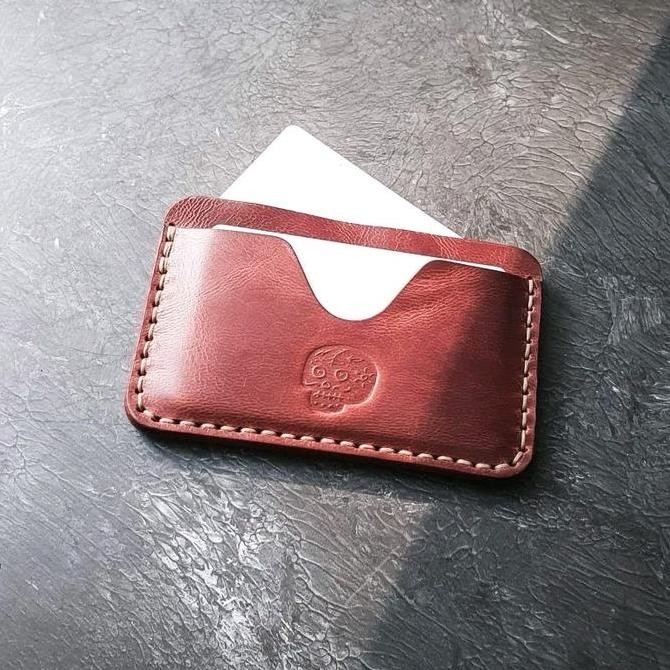 

BDS LIBERTY REDDISH card holder - Handmade leather card holder wallet Kualitas Original