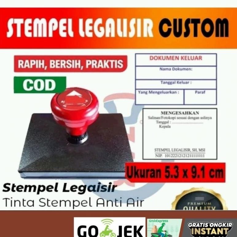

NEW!!! STEMPEL UKURAN BESAR/JUMBO - STEMPEL LEGALISIR SEKOLAH - FREE DESAIN