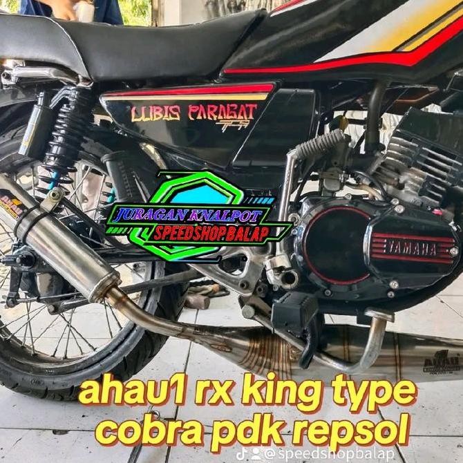 KNALPOT RACING AHAU 1 ONE RX KING ORIGINAL TYPE KOLONG COBRA DMC DAN COBRA PDK RX KING indonesia Kua