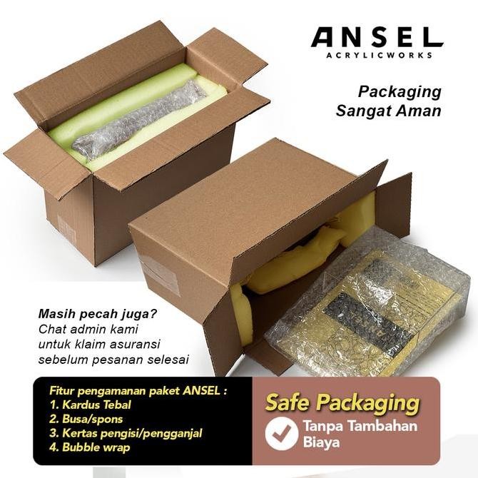 

Tempat Brosur Akrilik / Acrylic Flyer Holder - A4 Ver -Tipe C 3 Susun Kualitas Original