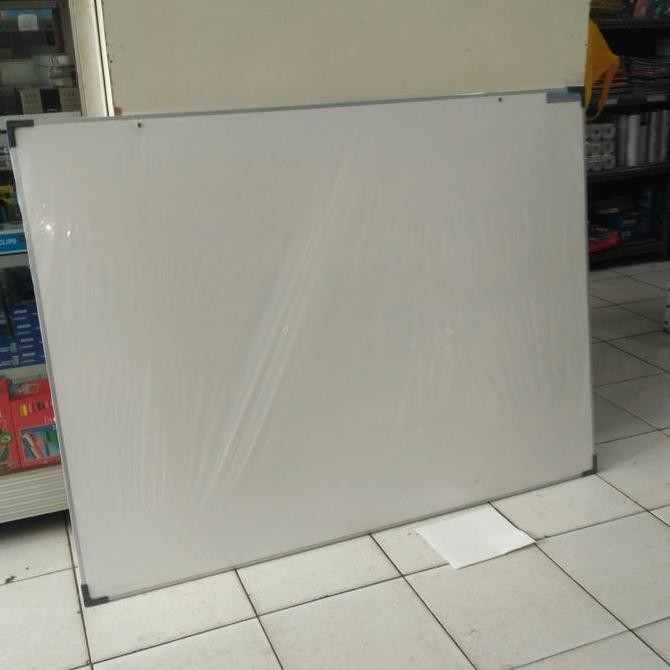 

Cemerlang White Board Non-Magnet Gantung Single Face uk 90 cm x 120 cm Kualitas Original