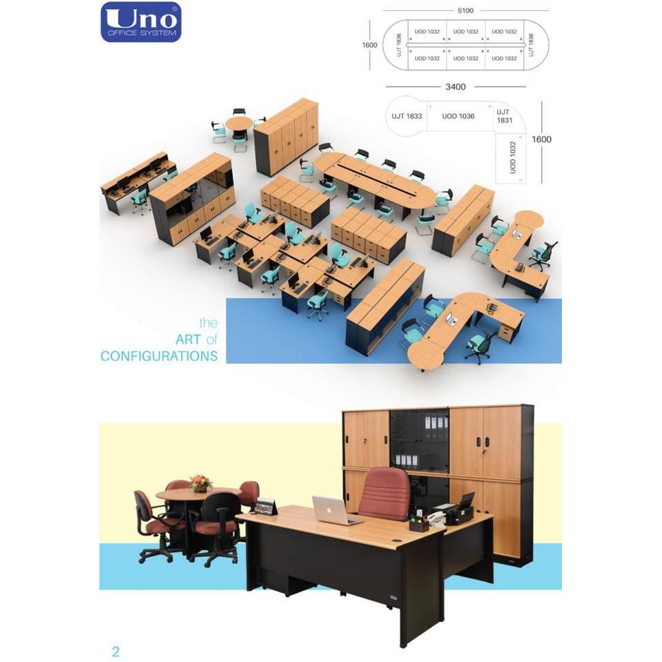 

Filling Cabinet/Lemari Arsip Kantor 2 Laci Uno Classic UFL 1232 Kualitas Original