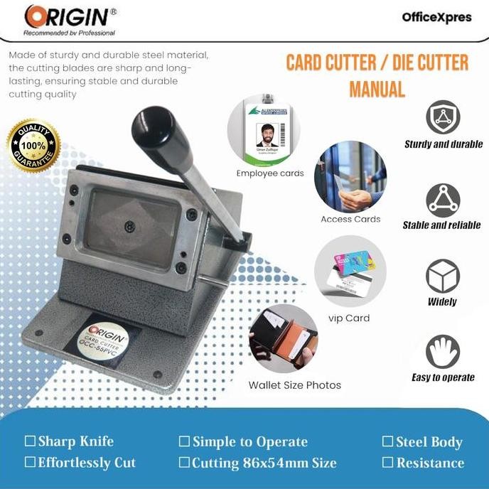 

Premium Alat Potong ID Card / Plong ID Card / PVC Card Cutter Origin OCC-55