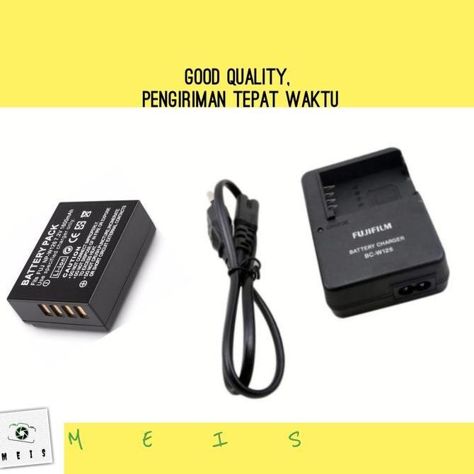 Paket Charger + Baterai Fujifilm XT1 XT2 XT3 XT100 XT200 casan battery Kualitas Original