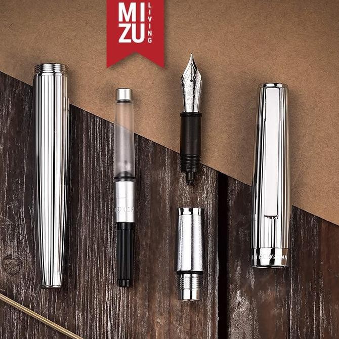 

HONGDIAN 1845 LT GODRON SILVER STRIPES Fountain Pen Limited Gift Set Kualitas Original