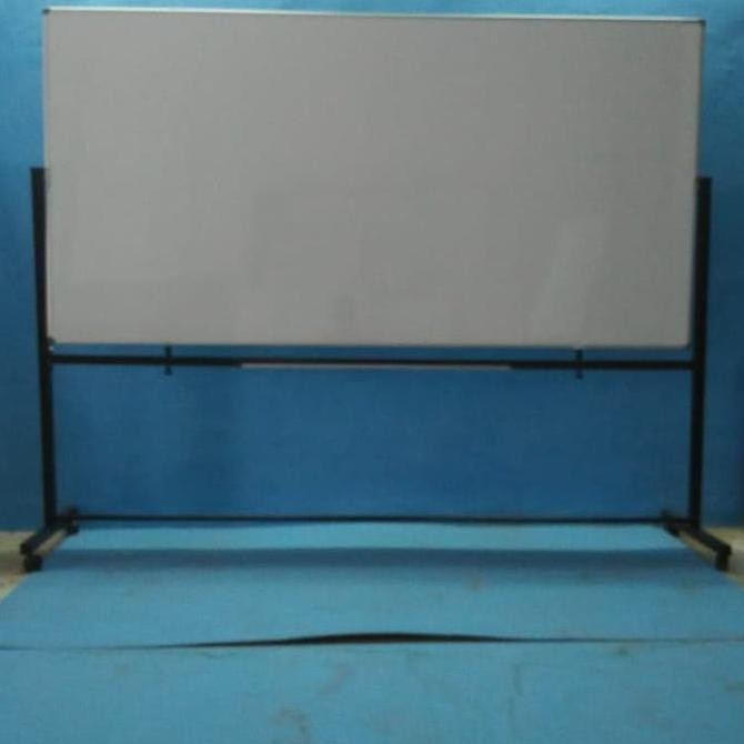 

white board / papan tulis Sakana UK.120 x 180cm 2 muka pakai kaki Kualitas Original