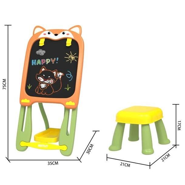 

Mainan Edukasi Anak Papan Tulis MAGNETIC DOUBLE SIDE DRAWING BOARD - H Kualitas Original