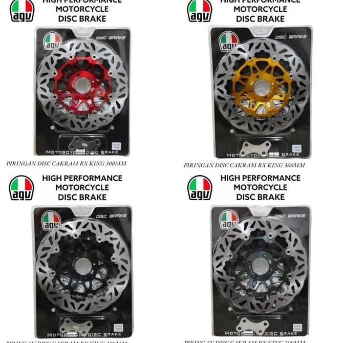 AGV Piringan RX King 300Mm Disc Cakram Lebar RxKing Rxk Floating Plus Bracket Kaliper Standar Origin