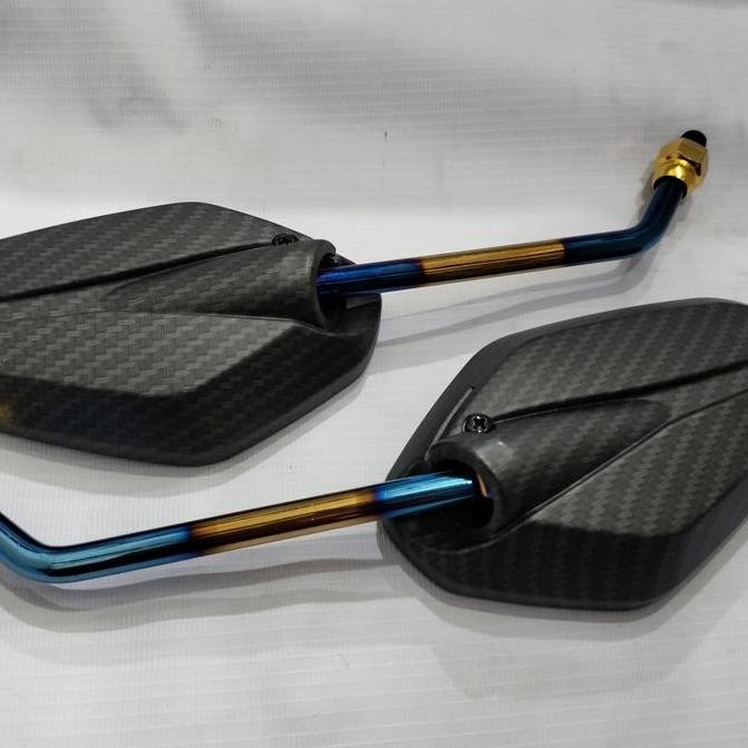 Promo Spion Carbon Panjang Honda Lancip/Spion Carbon Honda murah/Spion Motor Variasi Carbon COD