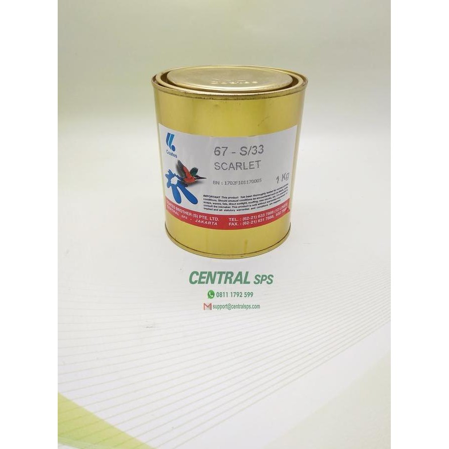 

tinta coates 67-S/33 scarlet Kualitas Original