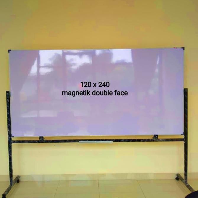 

whiteboard papan tulis double face 120 x 240 cm Kualitas Original