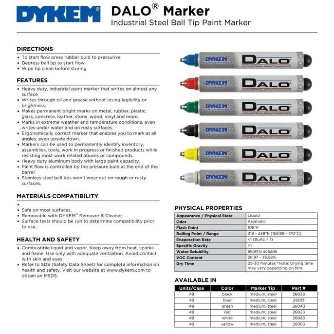 

Dalo steel marker / spidol dalo Red Kualitas Original