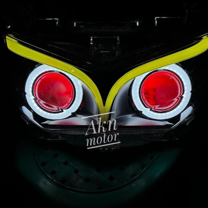 Lampu depan nmax new Headlamp projector led all new nmax 155 bluetooth control lampu depan nmax new 