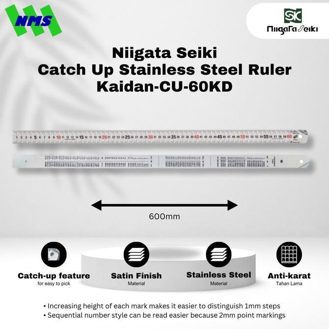 

Niigata Seiki SK Metal Ruler CU-60KD Penggaris Kualitas Original