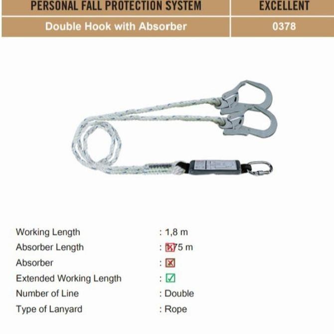 

Double Lanyard absorber excellent original Kualitas Original