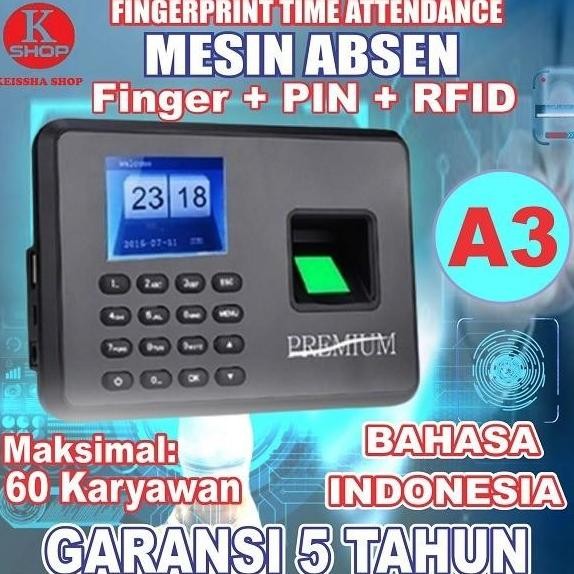 Premium ABSEN/ ABSENSI / MESIN ABSENSI / FINGER PRINT / SIDIK JARI