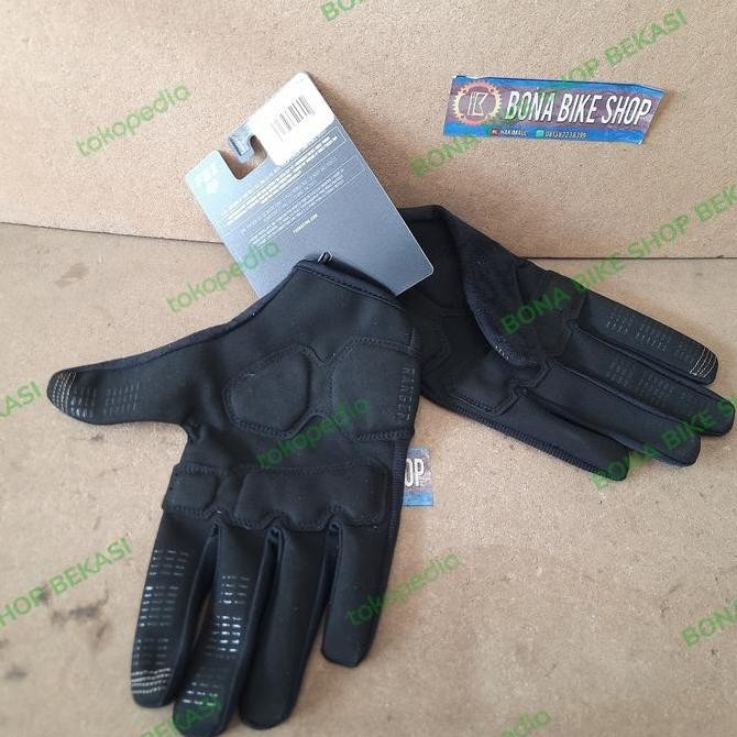 Glove Fox Ranger Gel Black - sarung tangan full - gloves Kualitas Original