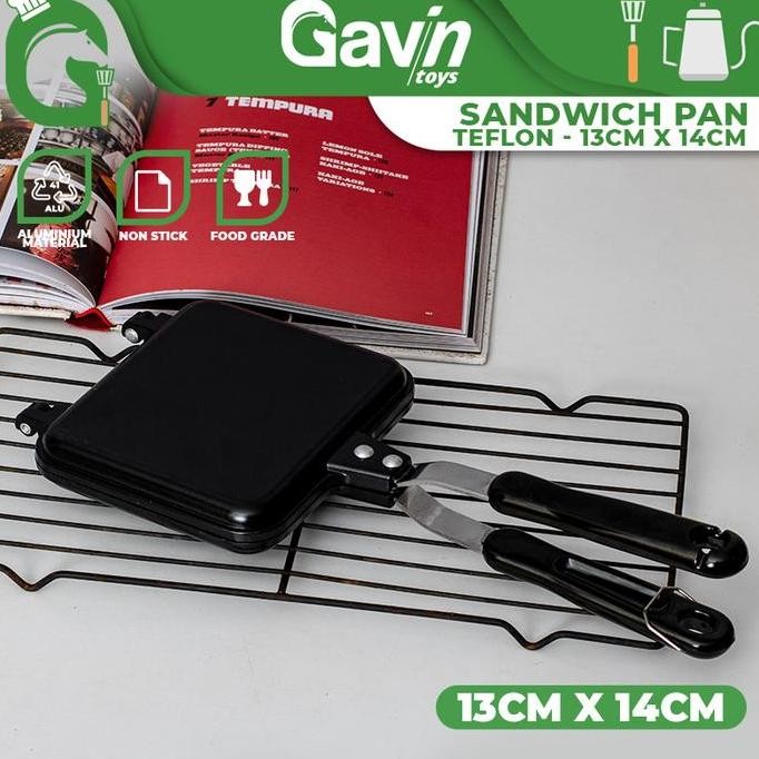 Tersedia Pemanggang Roti Kompor Anti Lengket Sandwich Maker Alat Roti Panggang