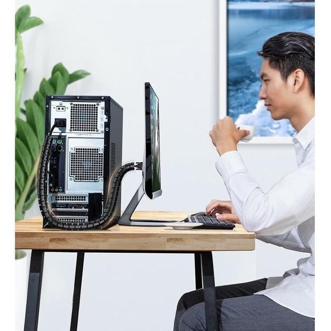 

UGREEN Kabel Spiral Zipper Organizer Tube 25mm Pembungkus / Pelindung Kabel Listrik Komputer PC Charger