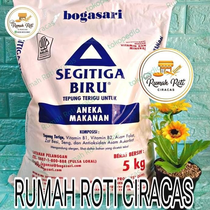 

Terlaris Tepung Segitiga Biru Bogasari 5Kg Terigu Aneka Makanan
