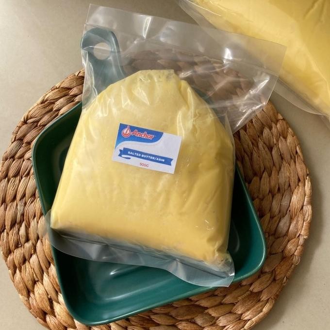 

[Ready/Spesial] Anchor Salted Butter Mentega Asin 500 Gram Semua Kurir (Plastik 500G) [Terlaris&Recommended]
