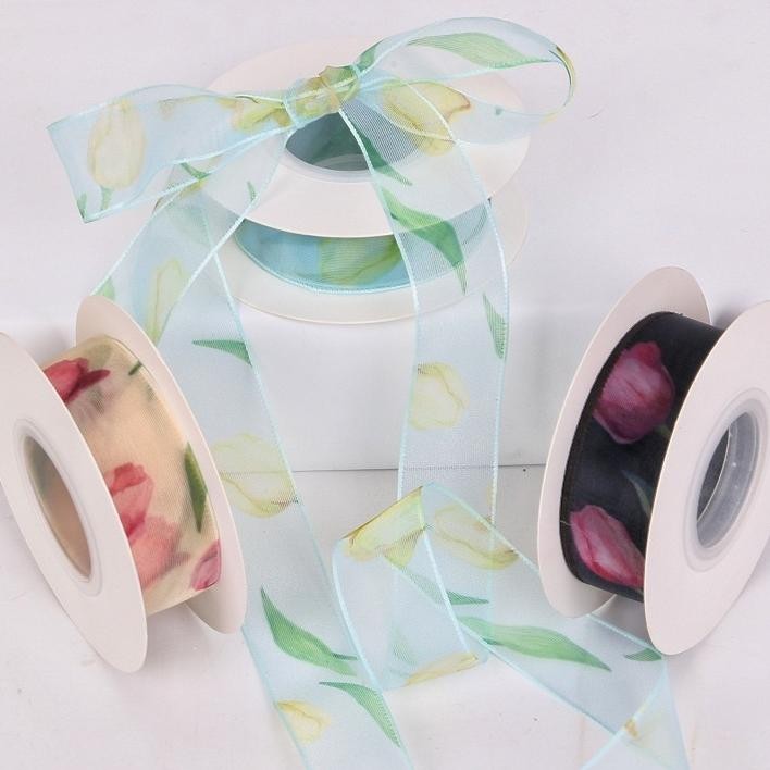 

1Roll Pita Organza Bunga Korea 2.5Cm
