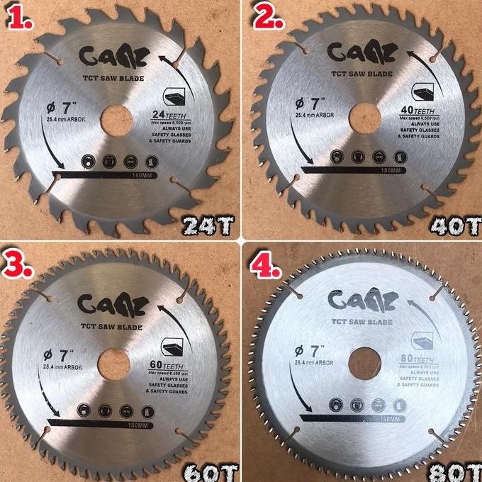 Mata Gergaji Kayu 7 Inch Circular Saw Blade 7" Mata Potong Kayu 7 inch