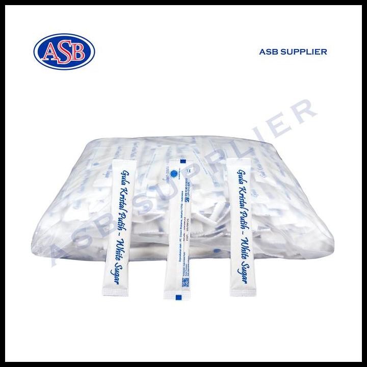 

Terlaris White Sugar Stick / Gula Putih Stik (250 Pcs) Good Quality