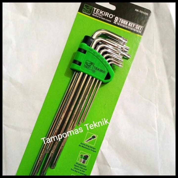 Kunci L Bintang Tekiro Lubang Set 9 Pcs Kunci L Tekiro Original Best Seller