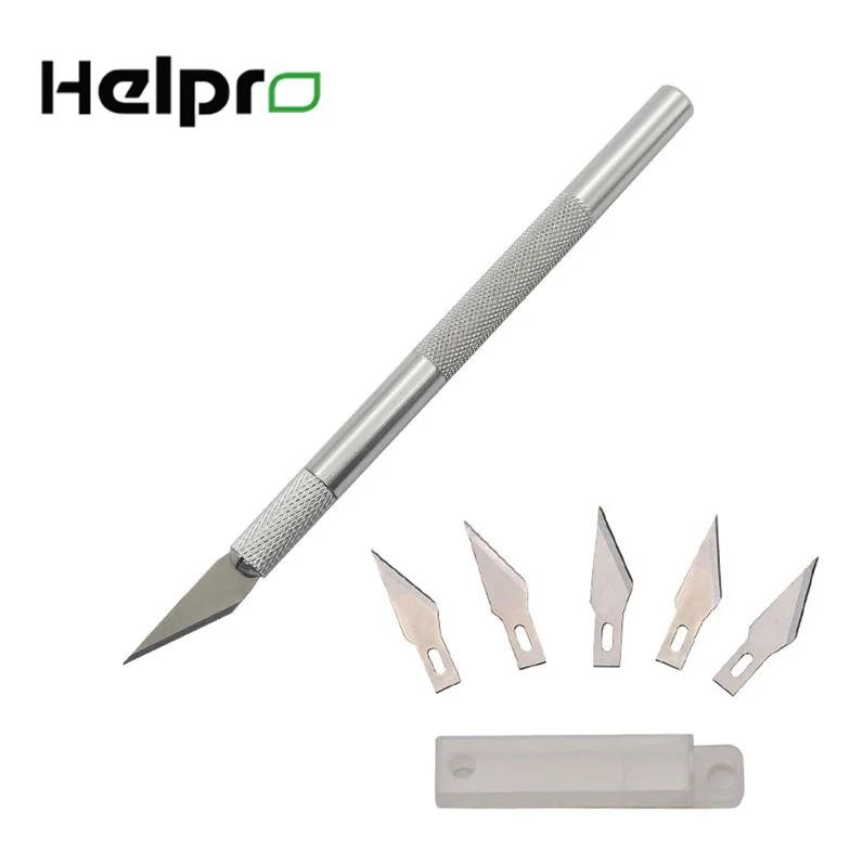 

Metal Scalpel Knife Tools Kit Non-Slip Blades Engraving Knife Mobile Phone Film Paper Cut Handicraft Carving Tools #11