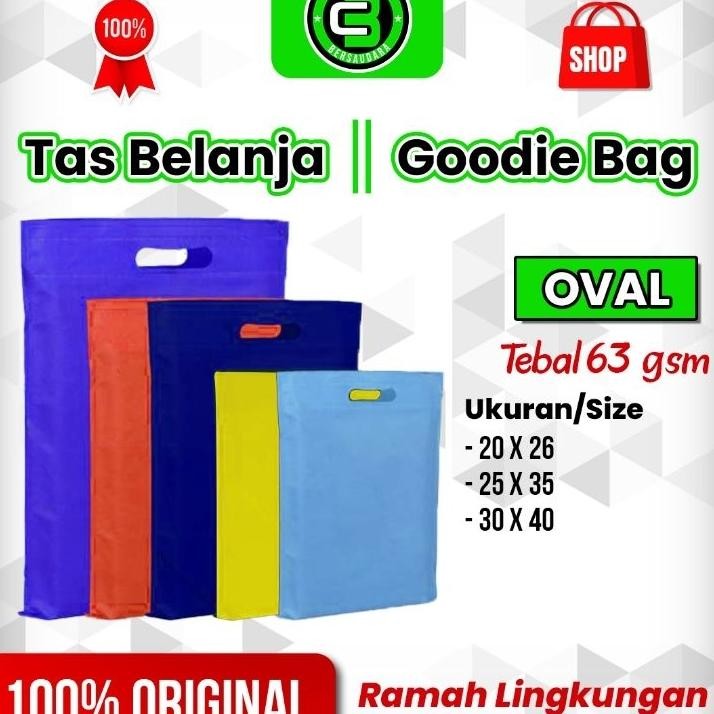 

Isi 20Pcs1 Kodi Ukuran 25 X 35 Cm Goodie Bag Tas Belanja Tas Souvenir Tas Hajatan Tas Ulang Tahun Spundbond Goodie Bag Oval 63Gsm