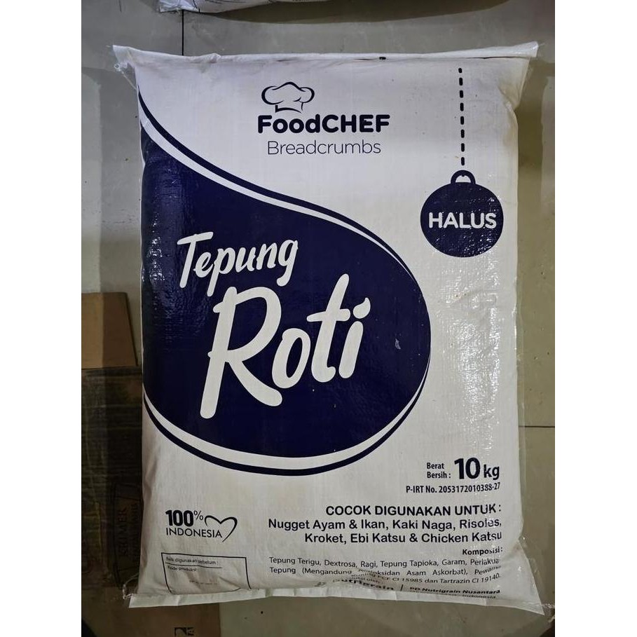 

Grosir Tepung Roti / Panir / Breadcrumb 10 Kg Mixed Murah Bread Crumb