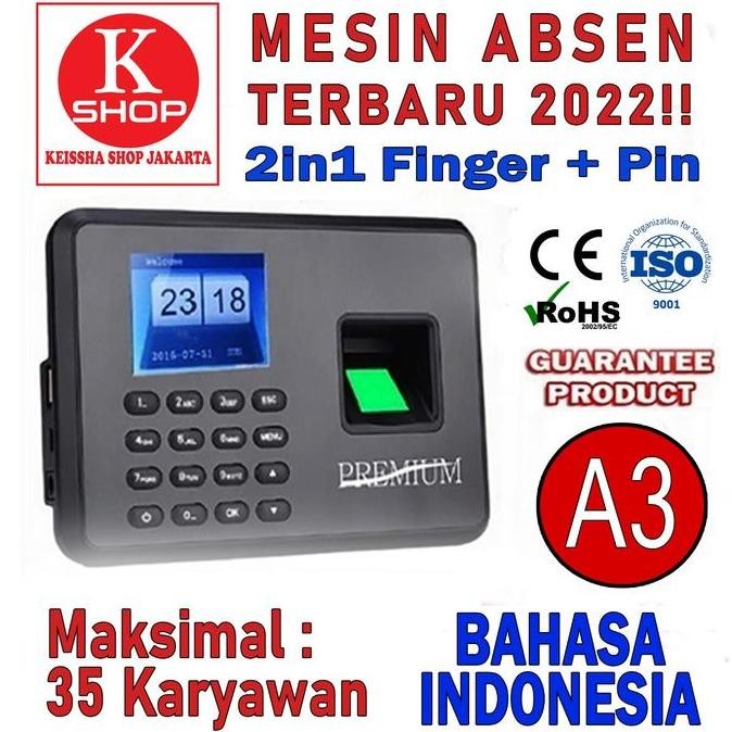 ABSENSI / ABSEN / MESIN ABSENSI / FINGER PRINT / SIDIK JARI