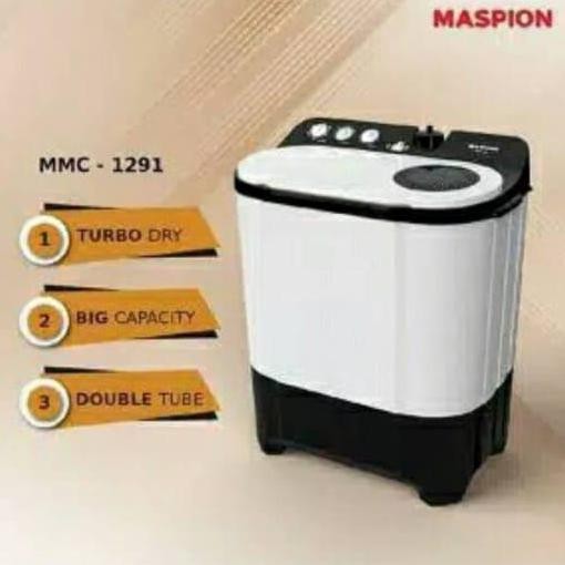 Tersedia mesin cuci maspion 1291 12kg 2 tabung garansi resmi